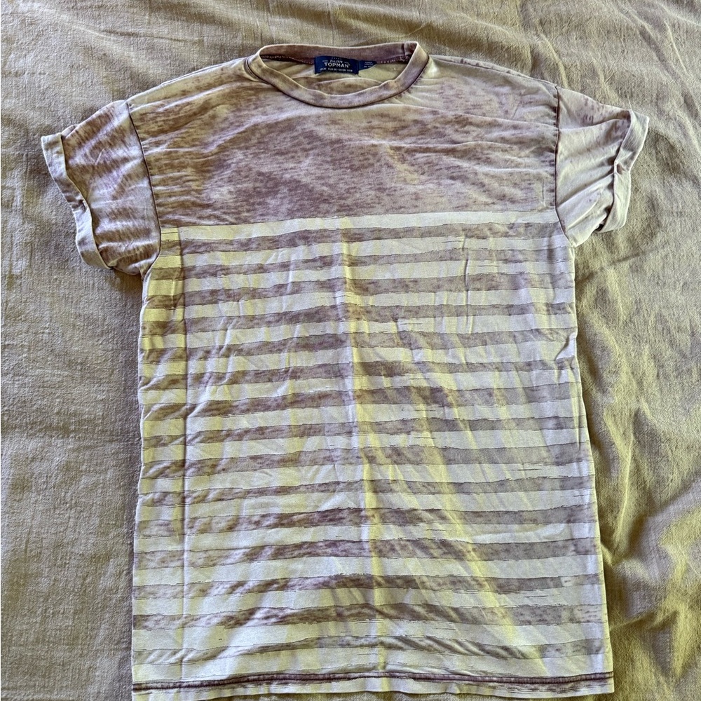 Topman Striped Short Sleeve Tee